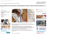 Desktop Screenshot of gesundheit-nordhessen.de